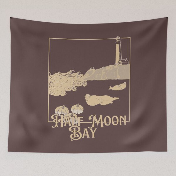 Item preview, Half Moon Bay Beach designed and sold by TaraPen.