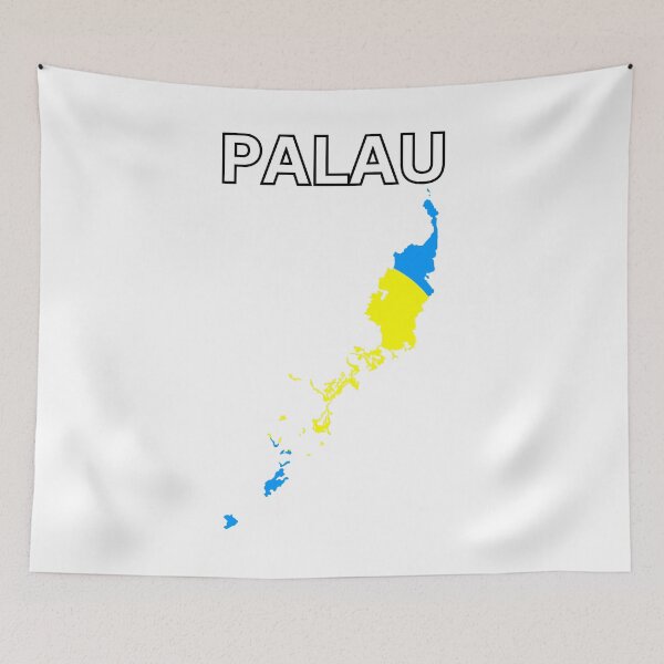 Item preview, Palau Flag Map designed and sold by atomstartup.