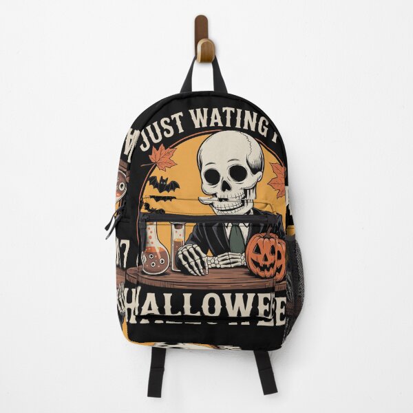 Item preview, Just Waiting for Halloween Skeleton Tee designed and sold by zakahero.