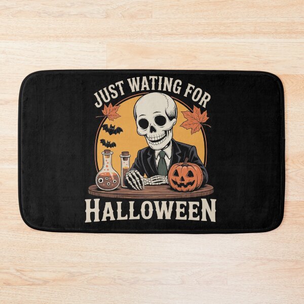 Item preview, Just Waiting for Halloween Skeleton Tee designed and sold by zakahero.