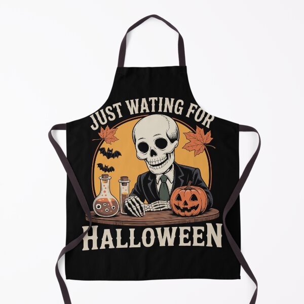 Item preview, Just Waiting for Halloween Skeleton Tee designed and sold by zakahero.