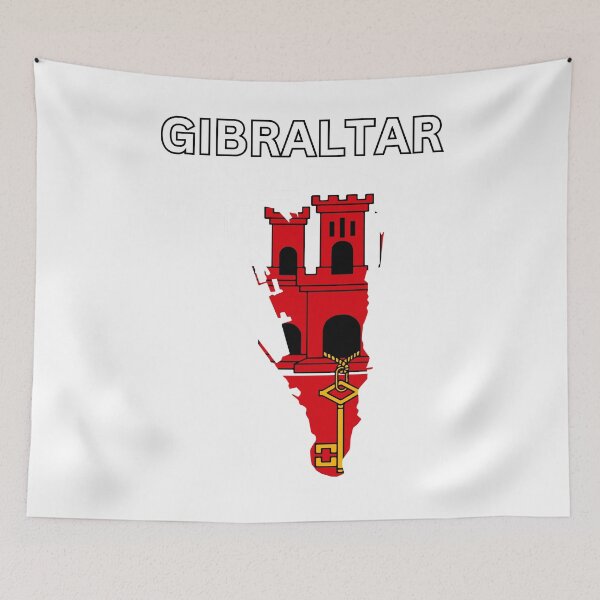 Item preview, Gibraltar Flag Map Design designed and sold by atomstartup.