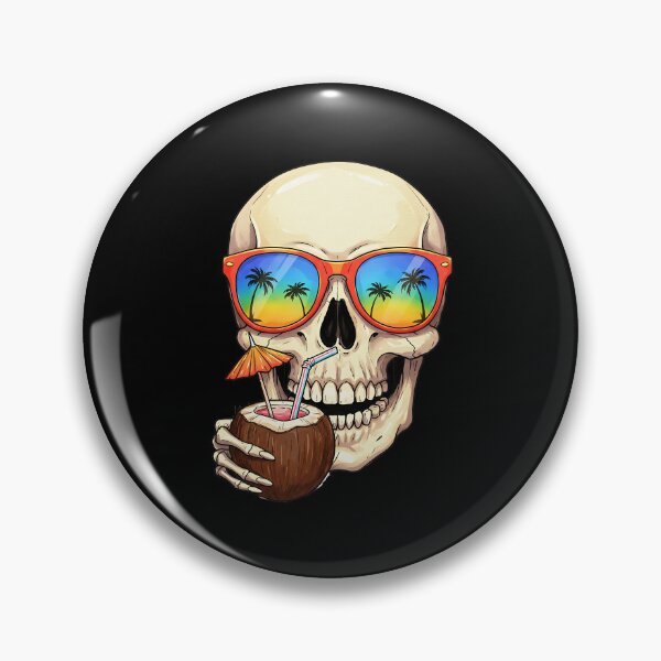 Item preview, Tropical Skull – Beach Vibes designed and sold by TheSkullRoom.