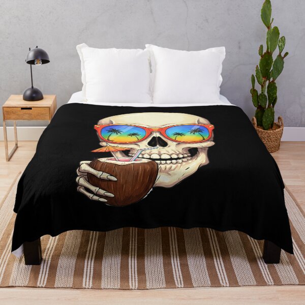Item preview, Tropical Skull – Beach Vibes designed and sold by TheSkullRoom.