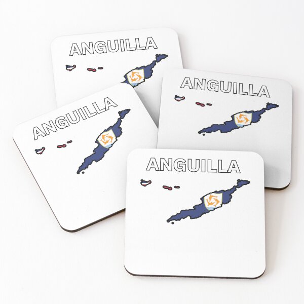 Item preview, Diseño del mapa de la bandera de Anguila designed and sold by atomstartup.