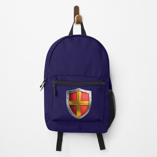 Item preview, Bold Red Shield with Regal Gold Cross – Heraldic Design designed and sold by Highlandkings.