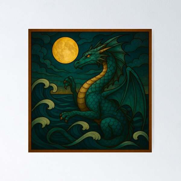 Item preview, Dragon protector of the ocean  designed and sold by Bellbane.