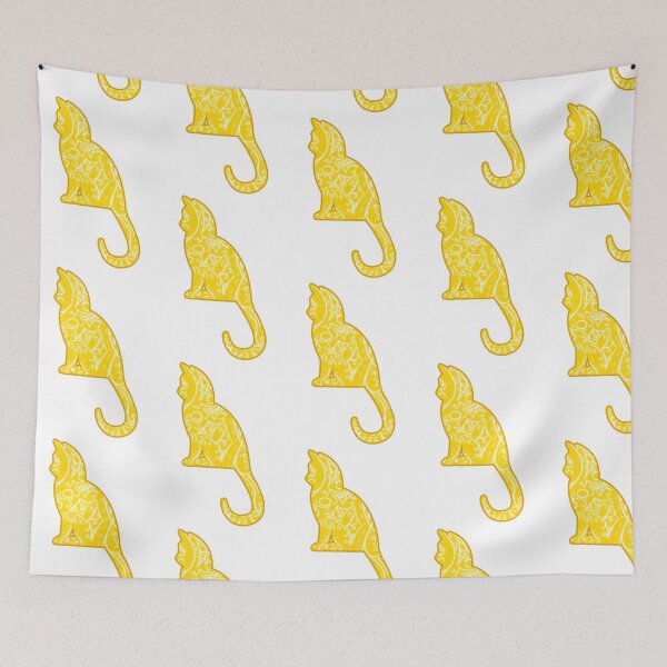 Item preview, Mystical Yellow Cat designed and sold by ShadowcatKirara.