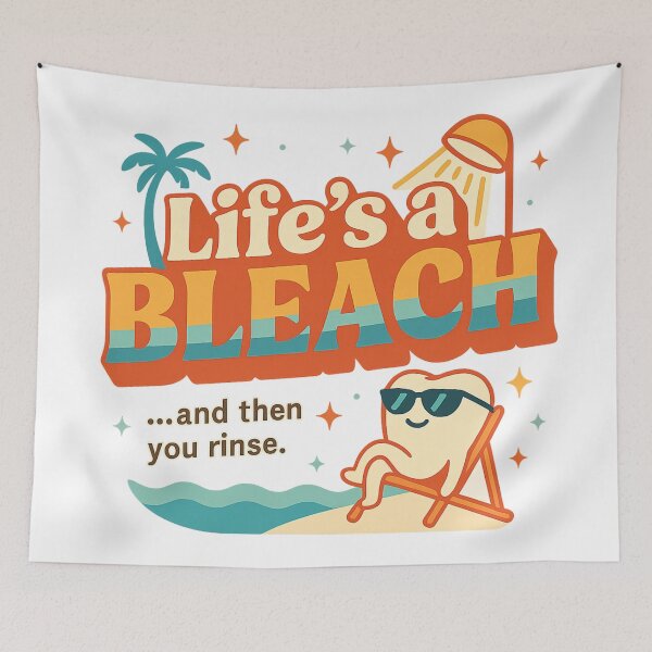 Item preview, Life’s a Bleach Dentist Humor – Funny Dental Hygienist & Dentist Shirt designed and sold by Zippitydodads.