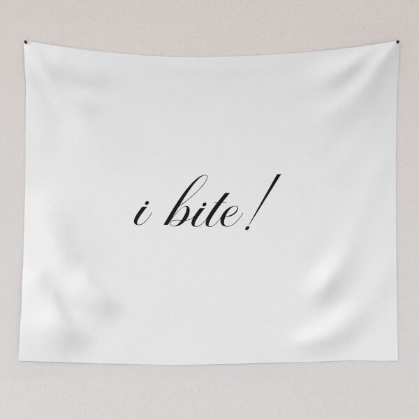 Item preview, i bite! sassy text designed and sold by internethigh.