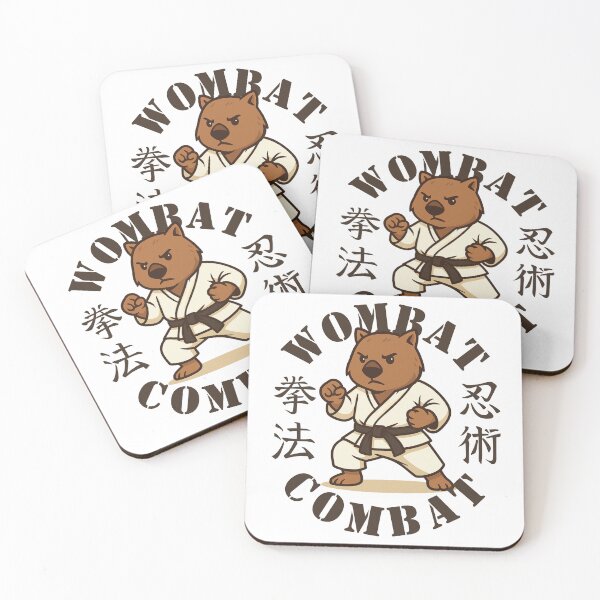 Item preview, Wombat Combat Martial Arts Australian Animal  designed and sold by pUNKnown.