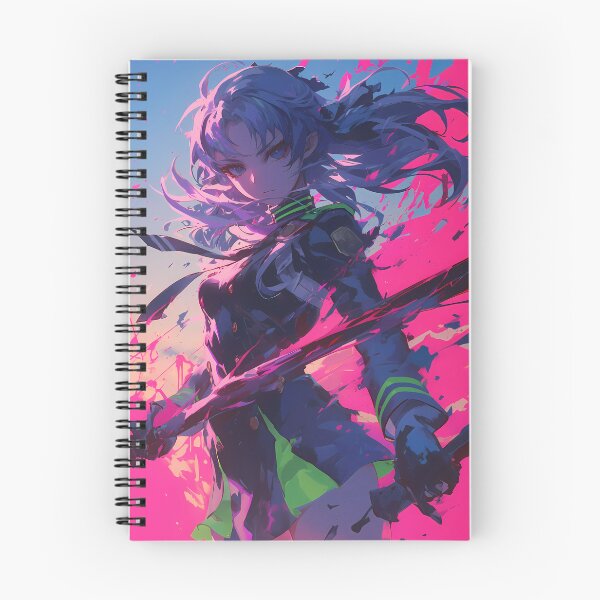 Item preview, Hiiragi Shinoa Seraph of the End Anime Girl Warrior designed and sold by juniorcastros.