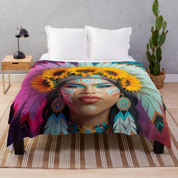 Item preview, Cosmic Sunflower Warrior - Indigenous Strength designed and sold by Nightcoder Designs.