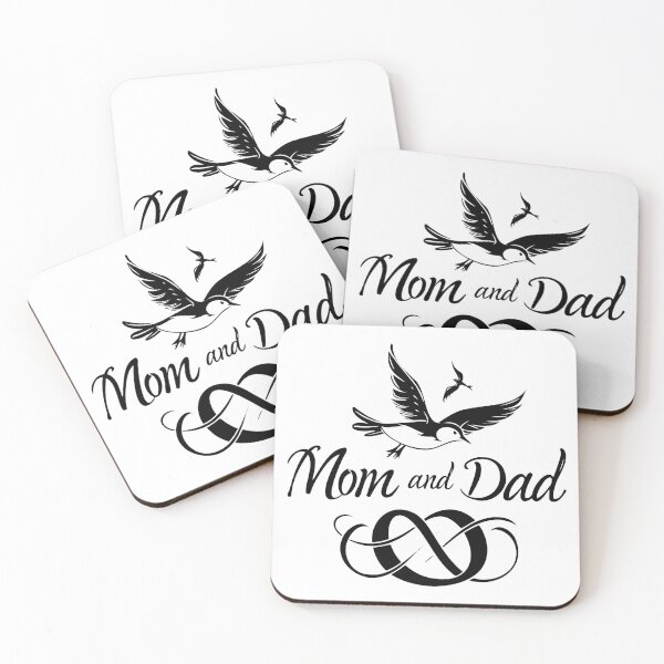 Item preview, Mom and Dad Infinity Birds – Family Love Symbol Art designed and sold by inkoutninja.