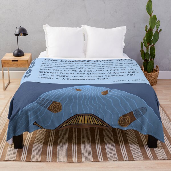 Item preview, Throw the lumber over - Three Men in a Boat Quote Art designed and sold by nomadraconteur.