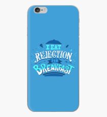 I Eat Rejection For Breakfast - Blue iPhone Case