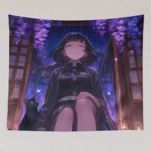 Item preview, Kanao Tsuyuri Demon Slayer Anime Wisteria Twilight Glow designed and sold by juniorcastros.
