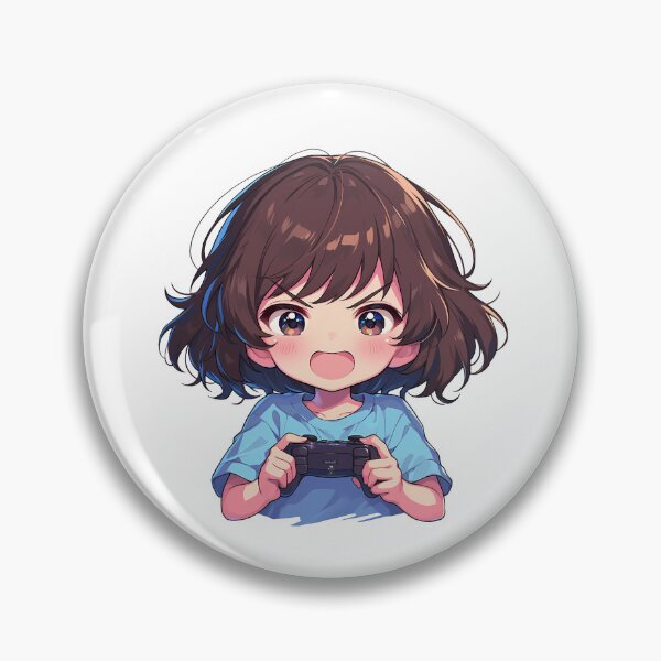 Item preview, Shiho Nishizumi Girls und Panzer Anime Chibi Determined Gamer designed and sold by juniorcastros.