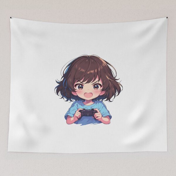 Item preview, Shiho Nishizumi Girls und Panzer Anime Chibi Determined Gamer designed and sold by juniorcastros.