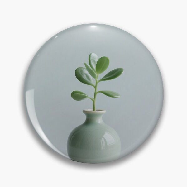 Item preview,  green, plant, grey, natural, kawaii, cute, modern, aesthetic, minimalist, chubby, adorable designed and sold by SasiPen.