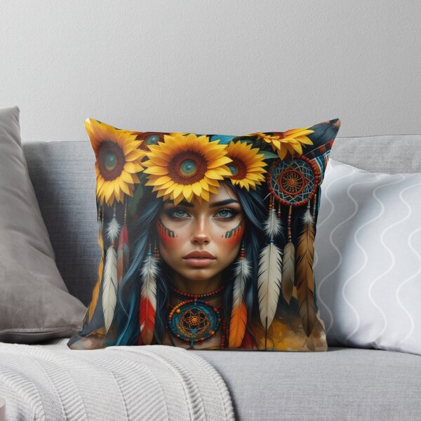 Item preview, Sunflower Spirit - Dakota, Lakota & Aztec Heritage designed and sold by Nightcoder Designs.