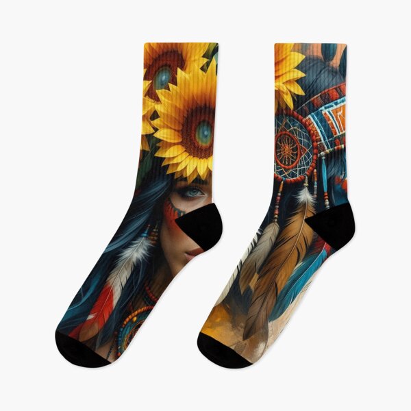 Item preview, Sunflower Spirit - Dakota, Lakota & Aztec Heritage designed and sold by Nightcoder Designs.