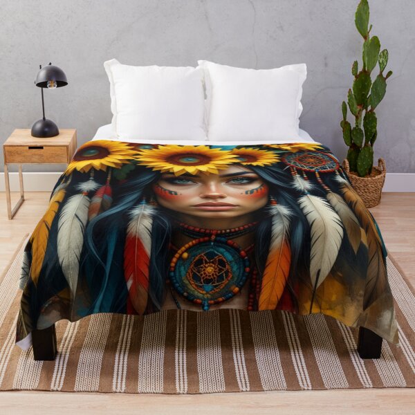 Item preview, Sunflower Spirit - Dakota, Lakota & Aztec Heritage designed and sold by Nightcoder Designs.