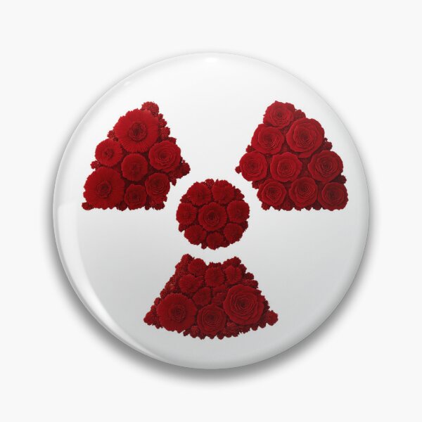 Item preview, Red Floral Radiation Trefoil  designed and sold by goodtorad.