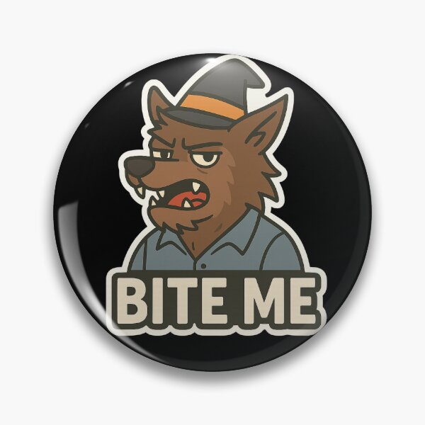 Item preview, BITEME Werewolf Spooky Halloween Sticker  designed and sold by brytieboo.