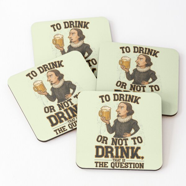 Item preview, Shakespeare Holding Beer designed and sold by Nacho Average Designs.