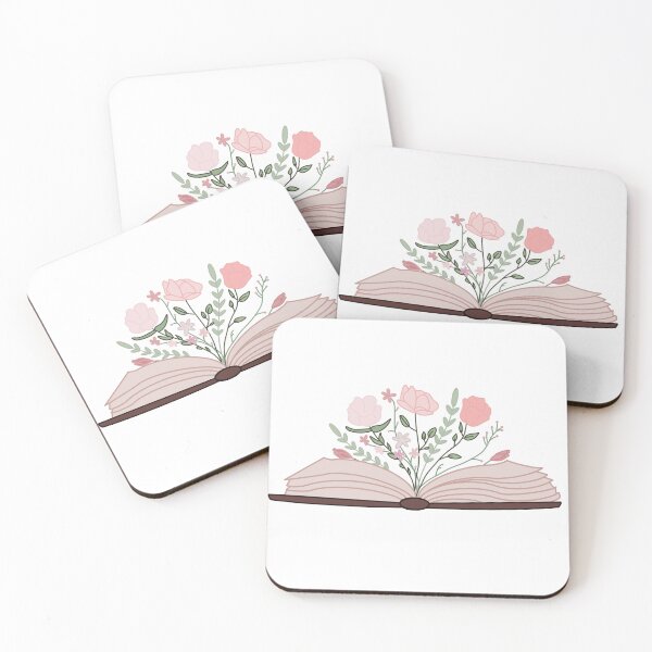 Item preview, Book with Flowers designed and sold by lunarrcreations.