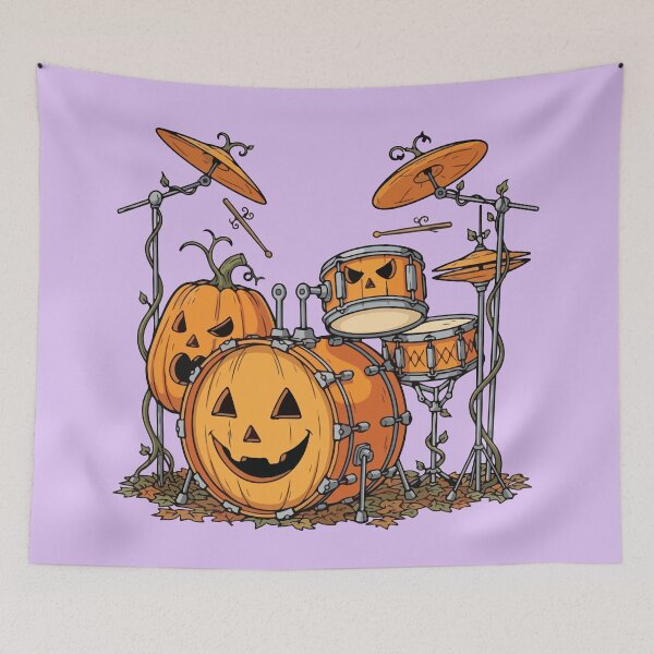 Item preview, Halloween Pumpkin Drum Set designed and sold by BrownHorse90s.