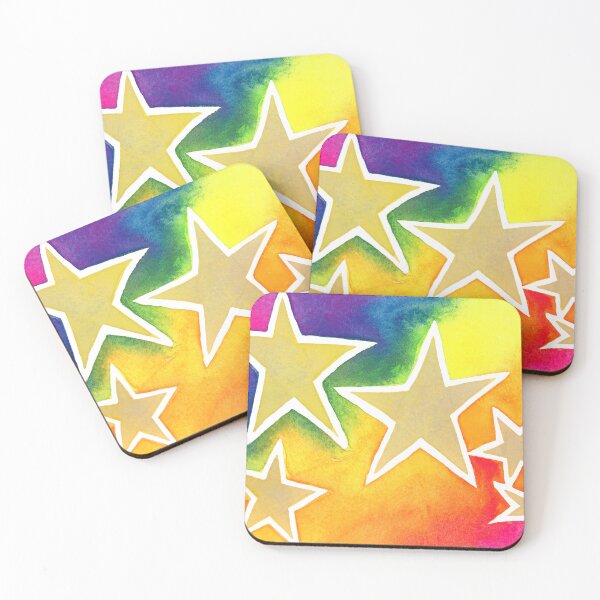 Item preview, Rainbow Cosmos Watercolor Painting designed and sold by Juluminous.
