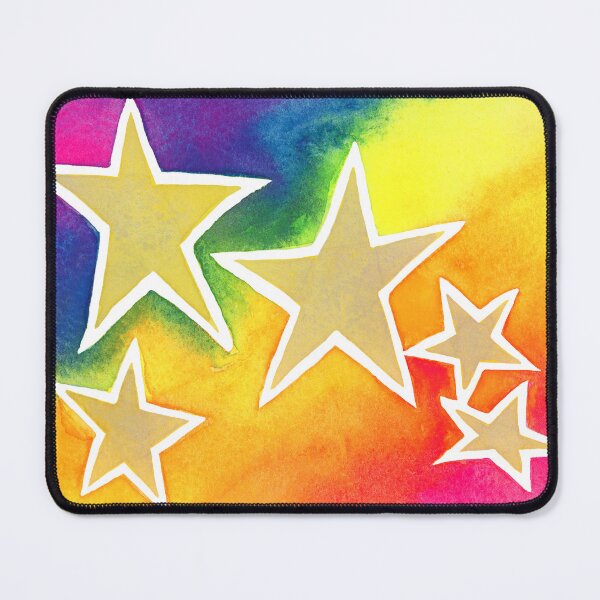 Item preview, Rainbow Cosmos Watercolor Painting designed and sold by Juluminous.