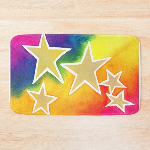 Item preview, Rainbow Cosmos Watercolor Painting designed and sold by Juluminous.