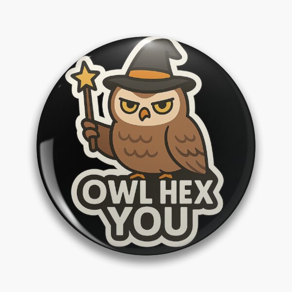Item preview, OWL HEX YOU Spooky Halloween Sticker designed and sold by brytieboo.