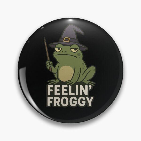 Item preview, FEELING FROGGY Halloween Sticker  designed and sold by brytieboo.