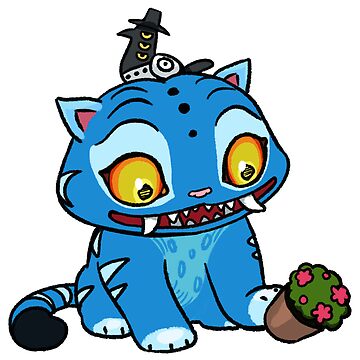 Artwork thumbnail, Blue tiger play with pot by StudioXOA