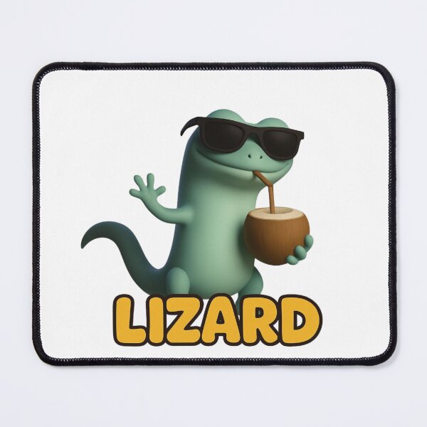 Item preview, Chill Lizard Meme with Sunglasses and Coconut Drink designed and sold by lojadpop.