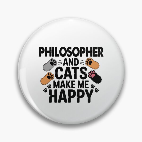 Item preview, Philosopher And Cats Make Me Happy - Funny Philosopher Cats Lover designed and sold by Oussinc.