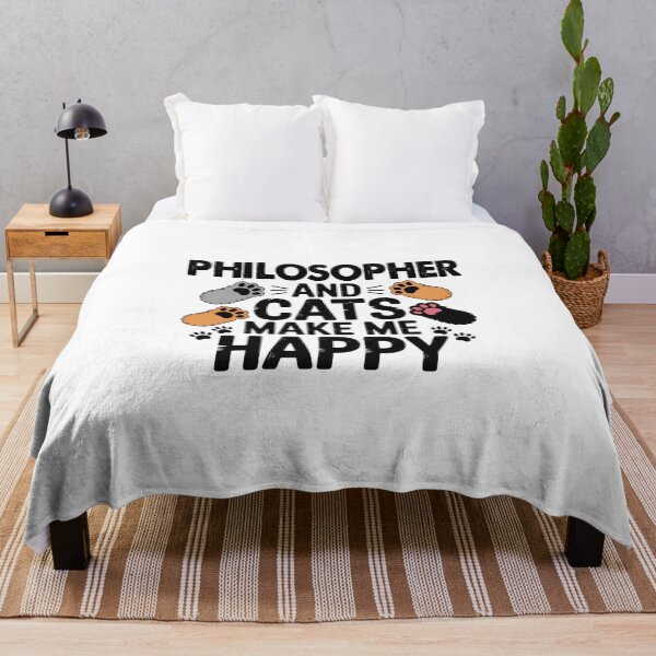 Item preview, Philosopher And Cats Make Me Happy - Funny Philosopher Cats Lover designed and sold by Oussinc.