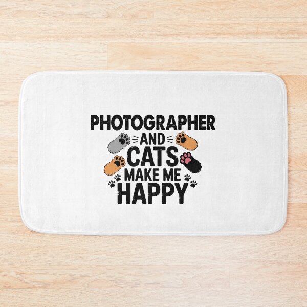 Artikelvorschau, Fotograf und Katzen machen mich glücklich - Lustiger Fotograf Katzenliebhaber entworfen und verkauft von Oussinc.