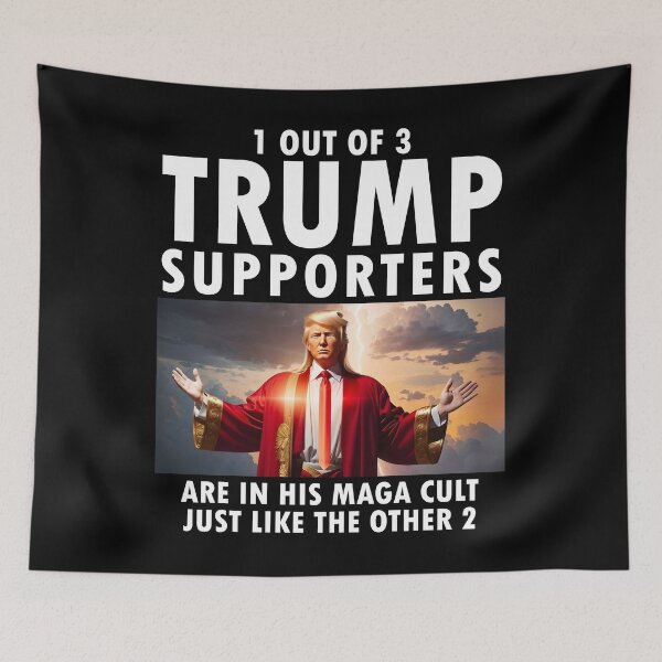 Item preview, Trump Is Their God Maga Cult Anti Trump T Shirts designed and sold by EthosWear.