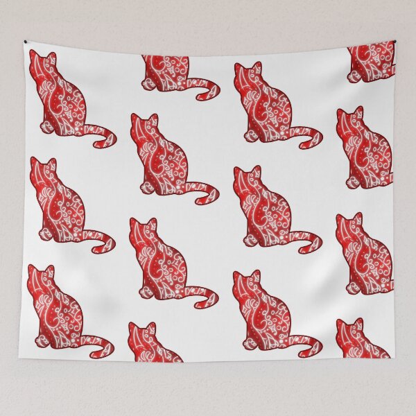 Item preview, Mystical Red Cat designed and sold by ShadowcatKirara.