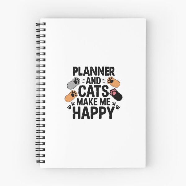 Item preview, Planner And Cats Make Me Happy - Funny Planner Cats Lover designed and sold by Oussinc.