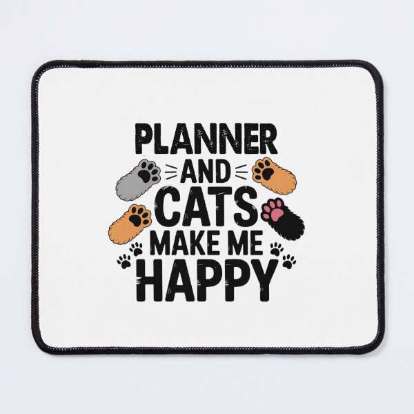 Item preview, Planner And Cats Make Me Happy - Funny Planner Cats Lover designed and sold by Oussinc.