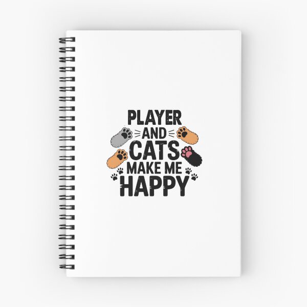 Item preview, Player And Cats Make Me Happy - Funny Player Cats Lover designed and sold by Oussinc.