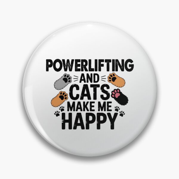 Item preview, Powerlifting And Cats Make Me Happy - Funny Powerlifting Cats Lover designed and sold by Oussinc.
