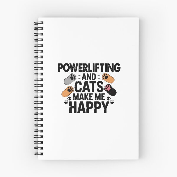 Artikelvorschau, Powerlifting und Katzen machen mich glücklich - Lustiger Powerlifting-Katzenliebhaber entworfen und verkauft von Oussinc.