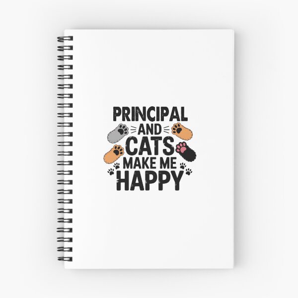 Item preview, Principal And Cats Make Me Happy - Funny Principal Cats Lover designed and sold by Oussinc.